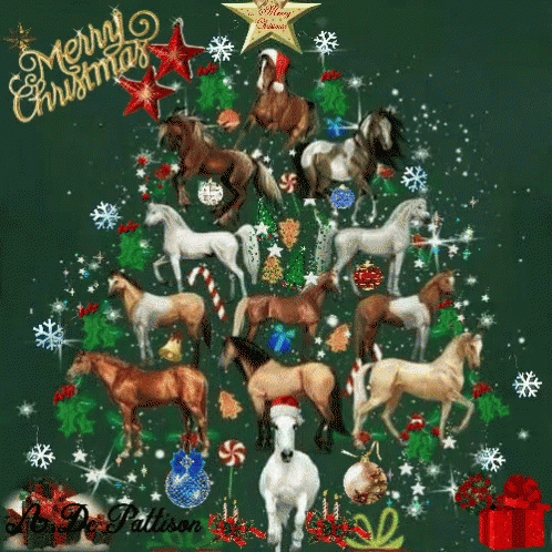 merry christmas gif merry christmas horse discover share gifs