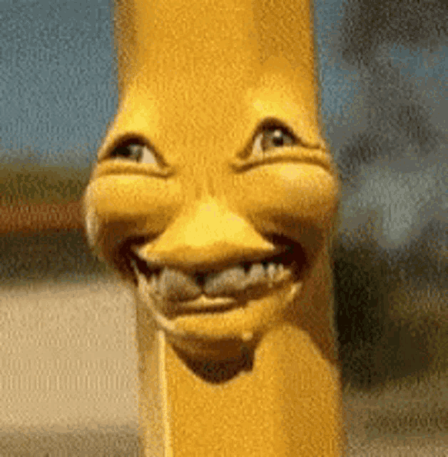 Banana Creepy Face GIF Banana CreepyFace Discover & Share GIFs