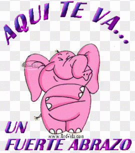 Aqui Te Va Elephant GIF - AquiTeVa Elephant Hug - Descubre ...