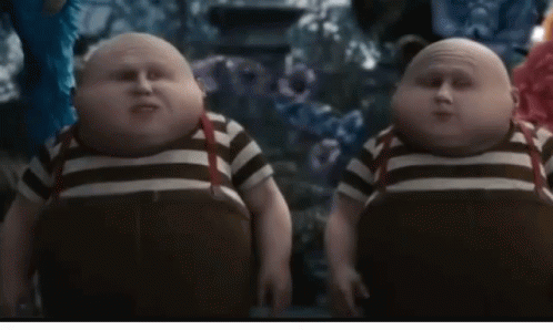 tweedle dee and tweedle dum gif live action tweedle dee and tweedle dum gif live action