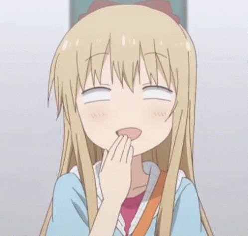 Laughing anime girl gif