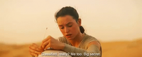 Rey Big Secret GIF - Rey BigSecret Classified - Discover & Share GIFs