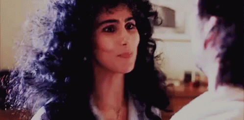 Image result for cher slapping in moonstruck gif