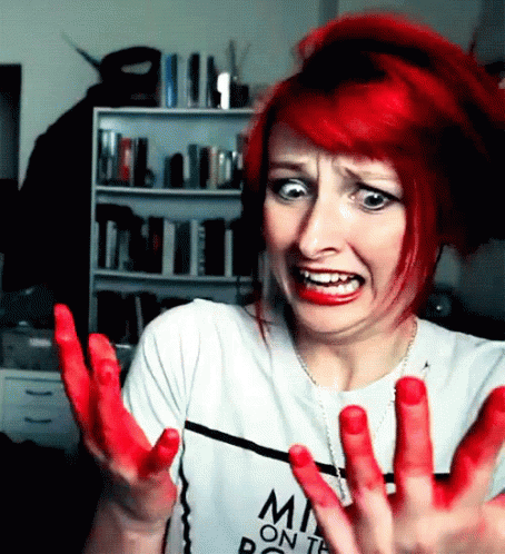 Hair Dying Gone Wrong GIF - Hair Dye Blood - Discover & Share GIFs