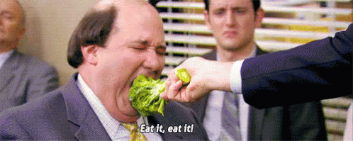 Healthy GIF - Healthy TheOffice ForcedEat GIFs