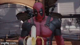 Deadpool Game GIF - Deadpool Game Banana - Descubre & Comparte GIFs