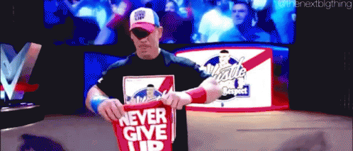 John Cena Never Give Up GIF - JohnCena NeverGiveUp Entrance GIFs
