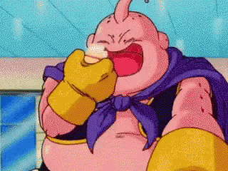 majin buu eating cake