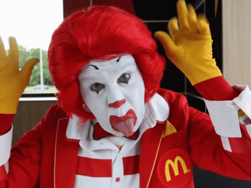 Clown Mcdonalds GIF - Clown Mcdonalds TongueOut - Discover & Share GIFs