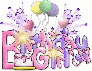 happy birthday girl gif