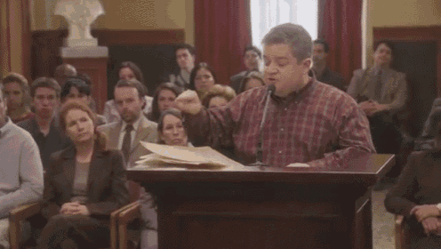 gif oswalt patton filibuster explaining court tenor