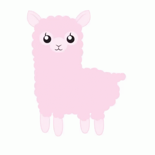 Cute Llama Gif Cute Llama Pink Discover Share Gifs