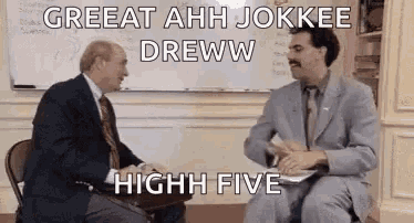 Borat High Five GIF - Borat High Five Jokes GIFs
