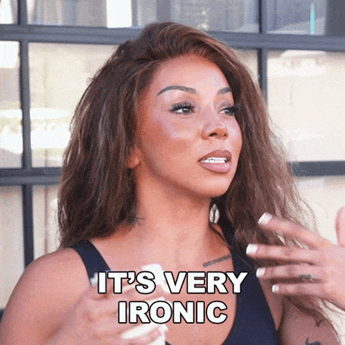 It'S Very Ironic Brittany Renner GIF - It'S Very Ironic Brittany Renner Basketball Wives GIFs