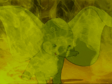 a picture of dumbo from the disney animated movie