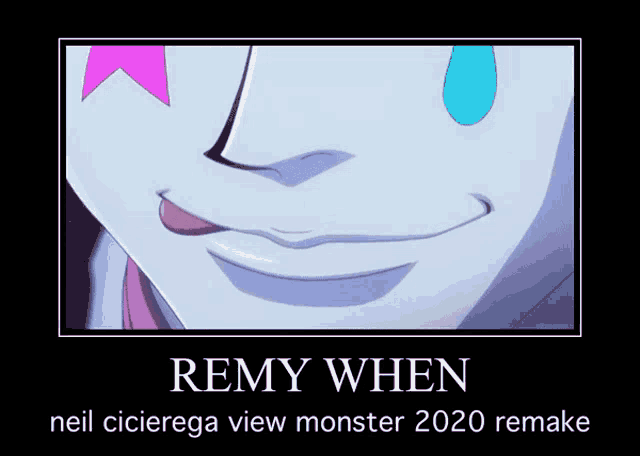 a poster that says remy when on it