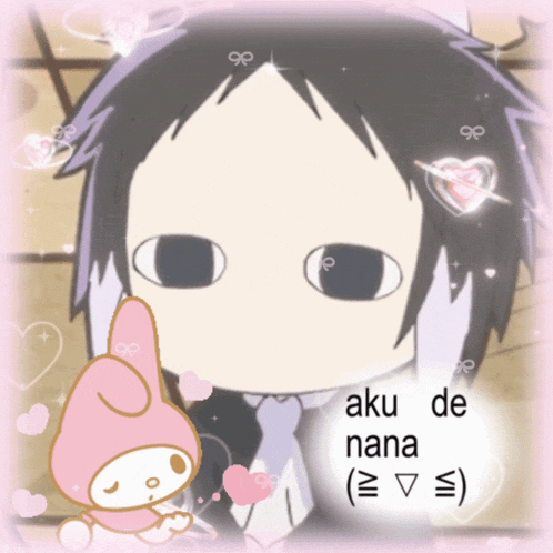 a picture of a boy with aku de nana written on it