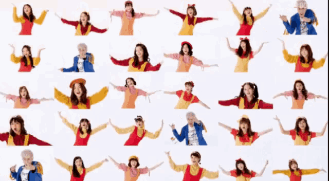 a collage of images of a woman in different poses