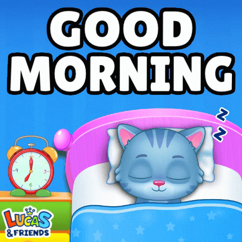 a lucas and friends advertisement with a cat sleeping