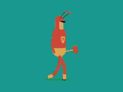 a cartoon of a man with a beard holding a gun with the number 11 on his shirt