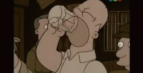 Homer Drink GIF - Homer Drink Beer GIFs