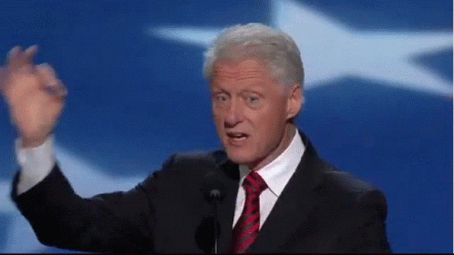 Bill Clinton Zero GIF - Bill Clinton Zero Okay GIFs