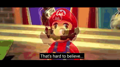 a video game character says " that 's hard to believe ... "