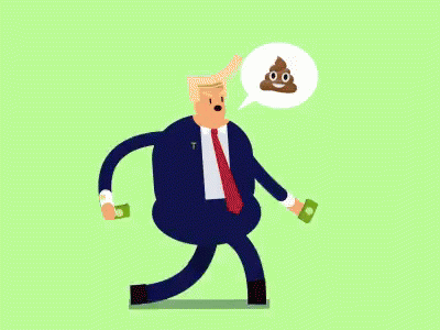 Poop Trump GIF - Poop Trump Animation GIFs
