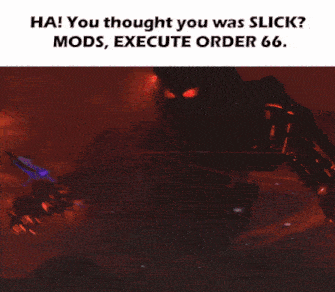 a screenshot of a video game with the words " ha you thought you was slick "