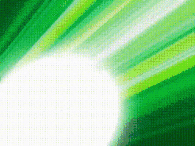 a green and white striped background with a white circle in the middle .