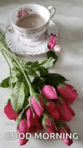 Coffee Good Morning GIF - Coffee Good Morning Butterfly GIFs