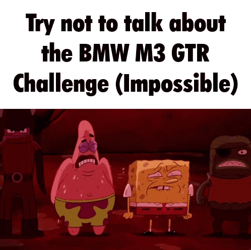 Try Not To Talk About The Bmw M3 Gtr Challenge Spongebob Meme GIF - Try Not To Talk About The Bmw M3 Gtr Challenge Try Not To Spongebob Meme GIFs