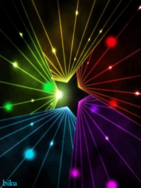 a colorful background with a star in the middle and the word biko on the bottom