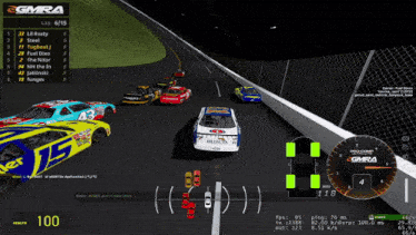 a gmra video game is being played on a laptop