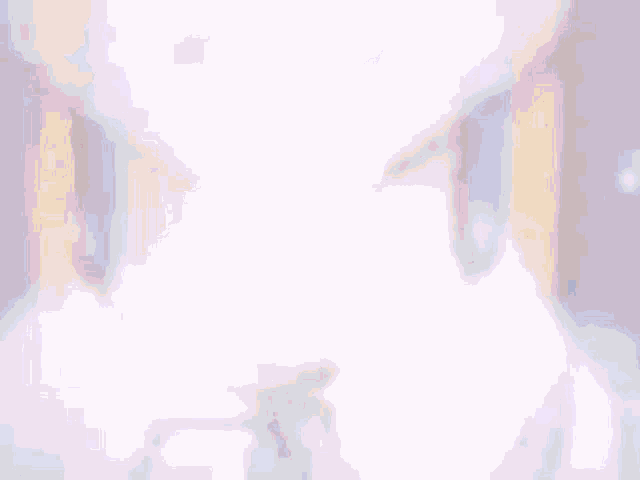 a computer generated image of a person 's face with a light coming out of it