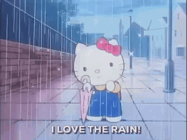 Hello Kitty Cute GIF - Hello Kitty Cute Rain GIFs