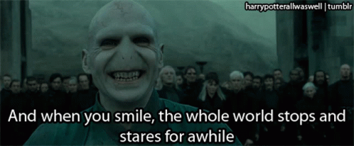 Smile Scary GIF - Smile Scary Voldemort GIFs