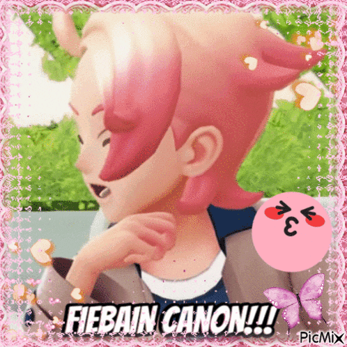 a picture of a cartoon character with the caption fiebain canon !!