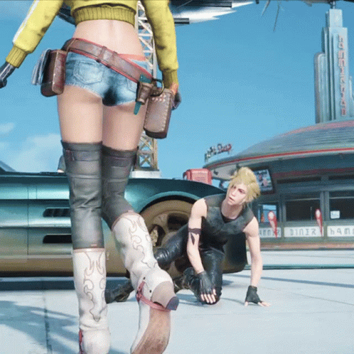 Final Fantasy Walking GIF - Final Fantasy Walking Looking GIFs