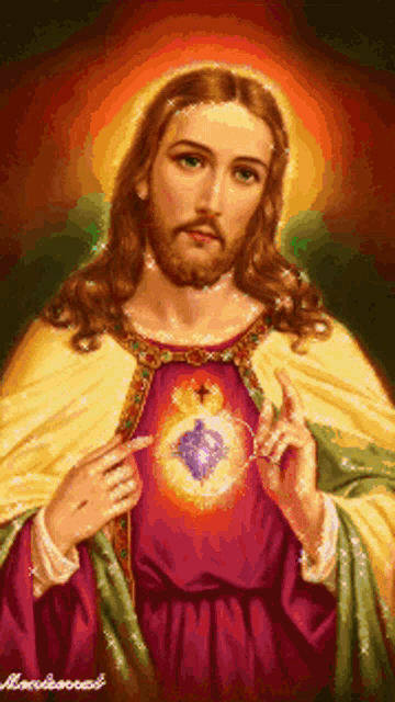 Jesus Christ Sacred Heart Of Jesus GIF - Jesus Christ Sacred Heart Of Jesus Christianity GIFs