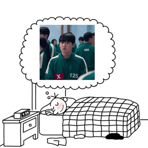 a drawing of a boy in a green uniform with the number 125 on it