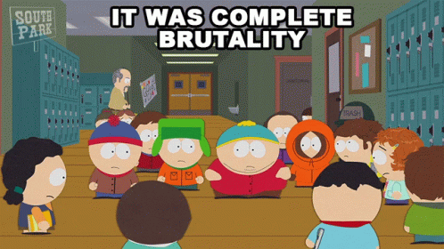 It Was Complete Brutality Eric Cartman GIF - It Was Complete Brutality Eric Cartman Stan Marsh GIFs