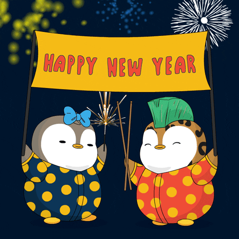 Celebration Happy New Year GIF - Celebration Happy New Year Penguin GIFs