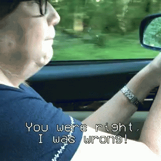 Driving You Were Right GIF - Driving You Were Right I Was Wrong GIFs
