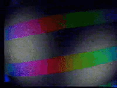 a black background with a rainbow of colors