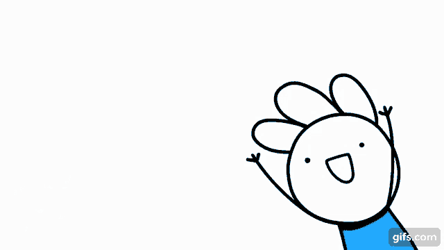 a cartoon drawing of a rabbit with the word gasp written above it .