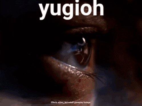 a picture of a cartoon character with the word yugioh above it