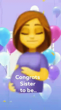 Pregnant Sister To Be GIF - Pregnant Sister To Be Balloons GIFs