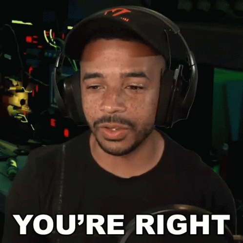 Youre Right Raynday Gaming GIF - Youre Right Raynday Gaming Evdog805 GIFs