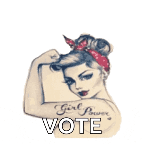 a woman with a tattoo on her arm that says " girl power "